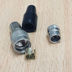 Rắc Hàn Hirose Jack Connector HR10A-7P-2P(73) 2 Pin Male Push-Pull Mini Cable 2A 140VDC IP67 For Camera