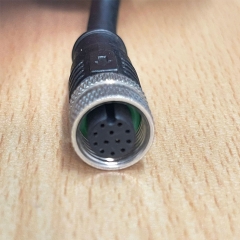 Cáp Điều Khiển KEYENCE 1603HAH003 Dài 2M Cable M12 A-Coded 12 Pin Female to RS232 DB9 Female For Keyence IV3, Cognex in -Sight Omron Microscan V430 7000 Sensor Camera Reader