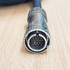 Đầu Jack Connector Solder Type Hirose 20 Pin Male Connector HRS HR22-12WTPA-20SC(73) 20 Positions Circular Meta Silver