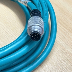 Cáp Mạng Ethernet Cognex CCB-84901-1003-05 185-0253R Dài 5M Cable M12 Male Ethernet Cable A-Code 8 Pin RJ45 For Cameras Industrial Dataman 300/360/370 Series Hàng Tồn Kho Kỹ Thuật