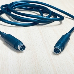 Cáp Lập Trình FX-20P-CADP Cable Mini Din 8Pin to Mini Din 8Pin Straight Through For Mitsubishi PLC FX0/FX2n/FX1n Black Dài 1.8M