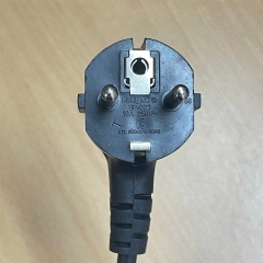 Dây Nguồn I-Sheng SP-023 IS-14 16A/250V 2 Prong Euro Power Cord European Schuko Power Cord CEE 7/7 to IEC320 C13 10A 250V 3x0.75mm² Length 1.5M