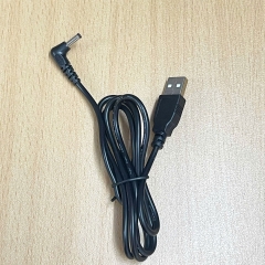 Cáp Chuyển Đổi EZ-DCU23B USB Type A Male to DC 3.5mm x1.35mm Male 90° Degree Adapter Cable Black Dài