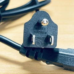Dây Nguồn 3 Chân 2 Dẹt 1 Tròn NEMA 5-15P to C5 Power Cord NANKE COS102M E248395 XD-0018 10A 125V 3x0.824mm² Length 1.8M