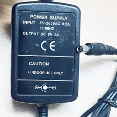 Adapter 5V 2A Power Supply 85-265VAC Connector Tip Size 5.5mm x 2.5mm Dùng Cho Bộ Chuyển Đổi Quang ĐiệnMedia Converter
