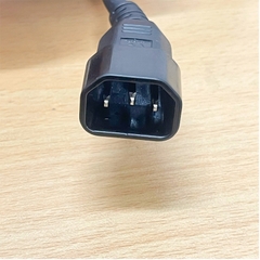 Dây Nguồn C14 to C15 10A 250V 3x1.0mm² H05VV-F Cable OD 8.5mm Dài  For Cisco Juniper Networks PDU