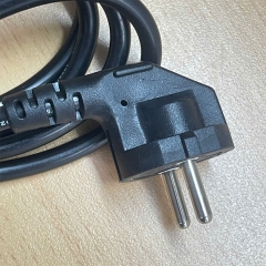 Dây Nguồn BO SUNG BSP-04 European Schuko Power Cord CEE 7/7 to C13 10A 250V 18AWG 3Cx0.75mm² VCTF WON IL OD 7.0mm Korea AC Power Cord Dài 2M