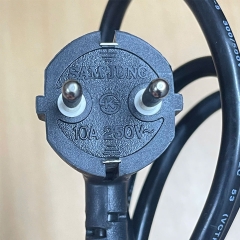 Dây Nguồn SAM JUNG SJ-3-2 European Schuko Power Cord CEE 7/7 to IEC320 C13 10A 250V 3x0.75mm² Dài 1.5M