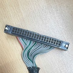 Cáp Bẹ Nhiều Màu  A6CON2 40 Pin to IDC 40 Pin FC 2*20 Pitch 2.54mm Connector Cable Flat Ribbon Data Rainbow Color Dài 70Cm For PLC I/O Cable Control Mitsubishi Q Series witch Terminal Board