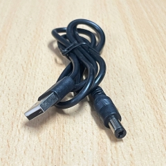 Cáp Chuyển Đổi USB 2.0 to Jack DC 5.5mm x 2.1mm Barrel Jack Power Charging Cable For LED CCTV Camera Router Length 80Cm