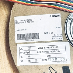 Cáp Bẹ Nhiều Màu IDC 20 Pin Flat Rainbow Ribbon Cable 20 Wire MISUMI Cable AWM STYLE 2651 VW-1 E81221 Dài 1M Pitch 2.54mm For Terminal Block Module Hirose PLC CNC CMC