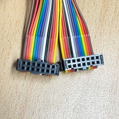Cáp Ruy Băng IDC 14 Pin 2.54mm Pitch Female to Female Cùng Chiều Cable 10 Color 14-Pins IDC Ribbon For JTAG Programmable Controller Length 1M
