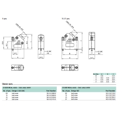 Vỏ Ốp Original Amphenol CONEC 165X02699X D-Sub DB15 Metal Hood Connector Silver 45° Shielded Metallized Niken Crews