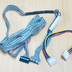 Cáp Hirose IDC 20 Pin Flat Ribbon Cable 20 Wire Dài 2M IDC Pitch 2.54mm Type A Cable Pitch 1.27mm + Molex 4 Pin Âm Dương For Terminal Block Module Hirose
