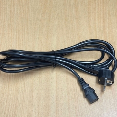 Dây Nguồn 2 Chân Tròn 2 Chấu Shimadzu 3VTJ2 3VTJA European Schuko Power Cord CEE 7/7 to IEC320 C13 16A 250V 3x1.0mm² Length 3.6M