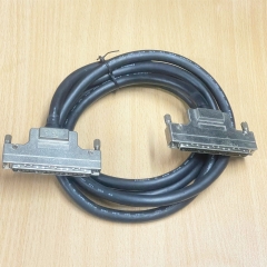 Cáp SCSI HPDB 100 Pin Male to Male Cable Dài 2.1M Straight Through Black For Motion Controller Card I/O servo Controllers Mitsubishi, Advantech, ADLINK, or ICP DAS with Relay Terminal Boards.