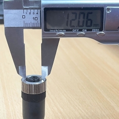 Jack Connector M12 5 Pin Male A-Coded Nickel Plated Screw Terminal Straight For Circular Industrial M12 Connector