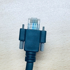 Cáp Mạng Công Nghiệp Có Khóa Vít RJ45 Ethernet GigE Cat6 S/STP Screw Locking Dài 5M For Basler Cameras