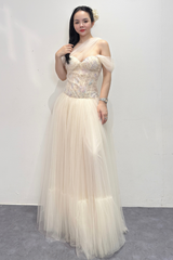 Váy Lưới Đính Đá “Moonlit Muse Gown”