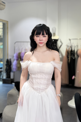 Váy Xòe V Eo Trễ Vai “Elysian Charm Gown”