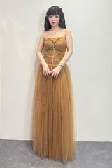 Váy Xoè Cổ Yếm Kết Đá "Starlight Gown"