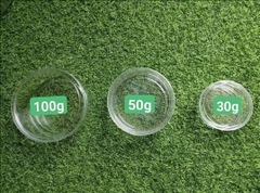 tròn 100gr thô ( 50gr tinh chế)