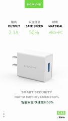 Cốc Sạc nhanh USB Maimi C43 Trắng,2.1A