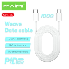 Cáp dữ liệu sạc nhanh X83-PD60W-CtoC