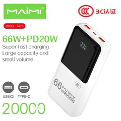 Sạc dự phòng Maimi Mi78 20000mAh - Sạc nhanh 66W - 2 cổng USB, 1 cổng Type-C