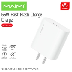 Cốc Sạc nhanh USB Maimi R10 Trắng,65W Chứng nhận 3C