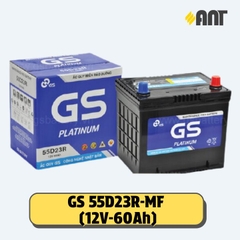 Ắc quy GS 55D23L/R-MF - Giá áp dụng cho đổi bình cũ, giá bình mới 1.735.000Đ