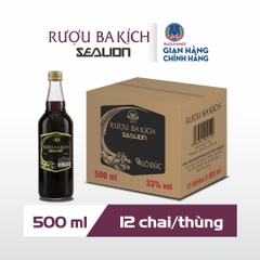 Rượu Ba kích Sealion nồng độ 33% đóng chai thuỷ tinh 500ml không kèm hộp