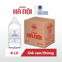 Rượu Hà Nội HALICO nồng độ 35% can PE 4l không kèm hộp
