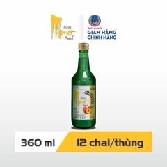 Rượu Soju Monet Peach vị đào HALICO nồng độ 15% chai 360ml không kèm hộp