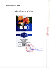 Rượu mơ Hà Nội 1898 HALICO nồng độ 15% chai 500ml không kèm hộp
