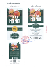 Rượu trái cây HALICO vị thanh mai nồng độ 25% chai 500ml không kèm hộp