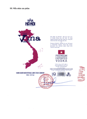 RƯỢU VINA VODKA 39.5% VOL HALICO KHÔNG KÈM HỘP