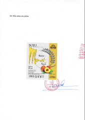 Rượu Soju Monet Peach vị đào HALICO nồng độ 15% chai 360ml không kèm hộp