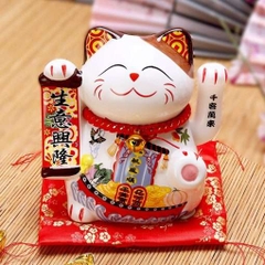 Mèo vẫy tay Vận May Như Ý – 14cm