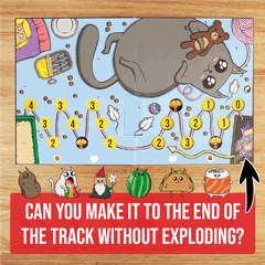 Exploding Kittens: The Board Game - Flip the board. Explode your friends.