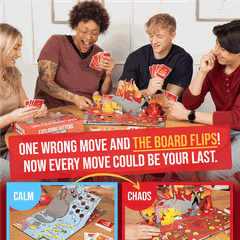 Exploding Kittens: The Board Game - Flip the board. Explode your friends.