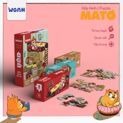 [Follow nhận voucher giảm giá ] Xếp Hình/Puzzle Mato nhiều cấp độ - Board Game VN