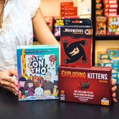 Combo 3 Board Game “Bất Bại” - Mèo Nổ, Ma Sói, Bài Con Thỏ