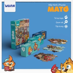 [Follow nhận voucher giảm giá ] Xếp Hình/Puzzle Mato nhiều cấp độ - Board Game VN