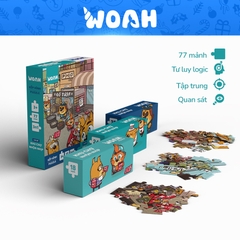 Xếp Hình/Puzzle Mato nhiều "Khu chợ vui nhộn" - Board Game VN