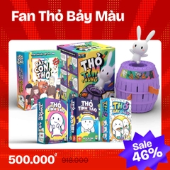 🐰🌈 Combo Fan Thỏ Bảy Màu