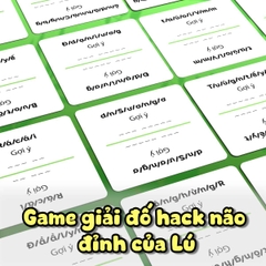 Bộ bài Lú Choidee, Board Game giải đố ngôn từ cực lú, bài meme vua tiếng Việt hài hước