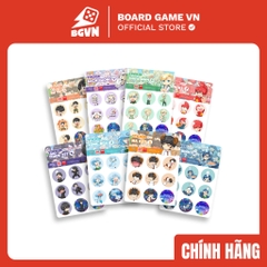 Bộ Sticker Lớp Học Mật Ngữ Vol.01 (12 mẫu) - Board Game VN