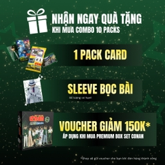 Box set card collection Thám tử lừng danh Conan: Ngôi Sao 5 Cánh 1 Triệu Đô | 20 pack | Board Game VN x Ducky Card