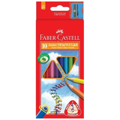 Bút Chì Màu Junior Triangular, 10 Màu + Chuốt